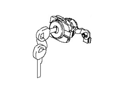 Infiniti H0601-JK60A Cylinder Set-Door Lock,LH