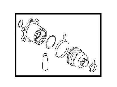 Infiniti 39741-7S025 Repair Kit-Dust Boot,Rear Drive Shaft