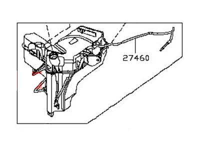 Infiniti 28910-3JA0B Windshield Washer Tank Assembly