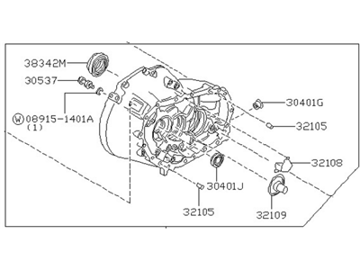 1999 Infiniti I30 Bellhousing - 30400-31U01