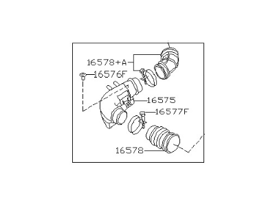 Infiniti QX4 Air Intake Coupling - 16576-0W001