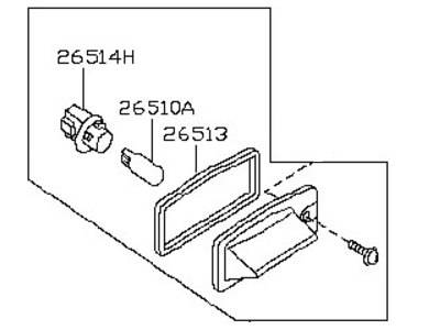 Infiniti 26510-CR900 Lamp Assembly-Licence Plate