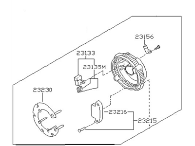 Infiniti G20 Alternator Case Kit - 23127-64J00