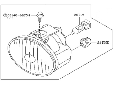 Infiniti 26150-8J025 Lamp Assembly-Fog,RH