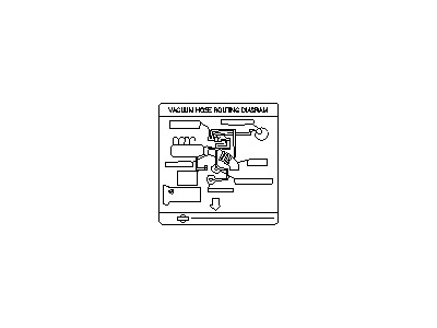 Infiniti 22304-94Y00 Label-Vacuum Piping Diagram