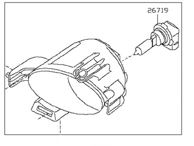 Infiniti 26155-8J025 Lamp Assembly-Fog,LH