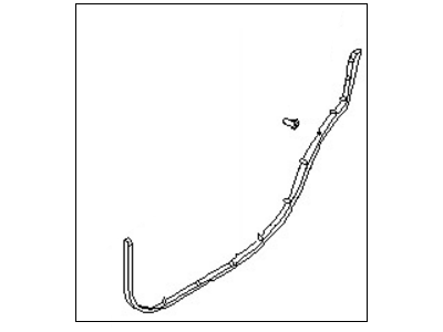 Infiniti 82830-2Y010 Weatherstrip-Rear Door,RH