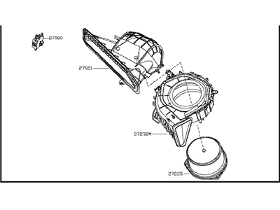 Infiniti Blower Motor - 27200-3KA4A