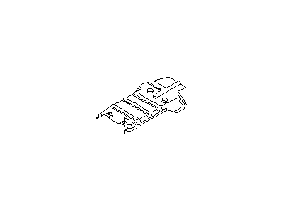 Infiniti 74762-0W000 INSULATOR-Heat,Rear Floor