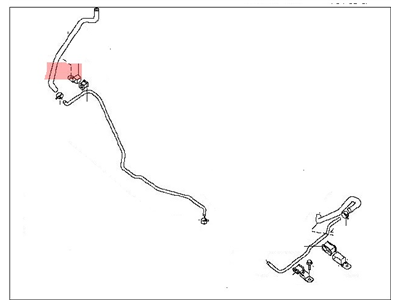 Infiniti 49721-7S001 Power Steering Hose & Tube Assembly