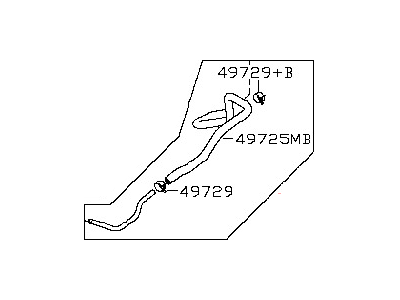 Infiniti 49721-7S000 Power Steering Hose & Tube Assembly