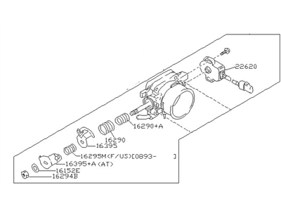 Infiniti 16119-53J01 Chamber Assy-Throttle