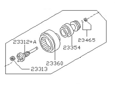 Infiniti Starter Drive - 23312-2Y900