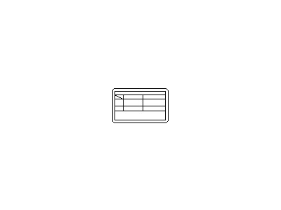 Infiniti 27090-40U00 Label-Air Conditioner