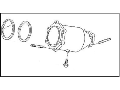 2001 Infiniti QX4 Catalytic Converter - B08A1-5W500