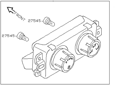 Infiniti 27501-ZC000 Control Assembly Rear