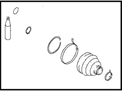 Infiniti 39741-6N225 Repair Kit - Dust Boot, Inner