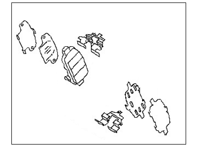 Infiniti D4080-EG50C Hardware Kit-Rear Brake
