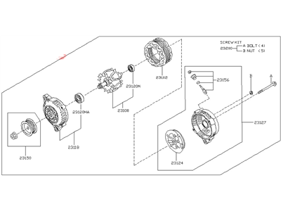 Infiniti 23100-9Y500 Alternator Assembly