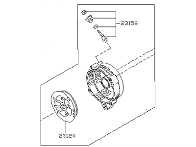 2004 Infiniti I35 Alternator Case Kit - 23127-5Y700