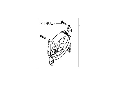 Infiniti 92120-ZJ00A Fan And Motor Assembly CONDENSOR