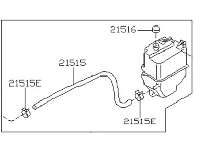 2001 Infiniti I30 Coolant Reservoir - 21710-2Y000