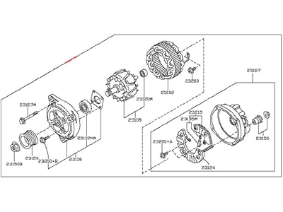 Infiniti 23100-3FY1A Alternator Assembly