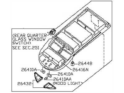 Infiniti 26430-7S600 Lamp Assembly-Map