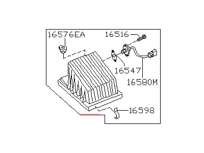 Infiniti I30 Air Filter Box - 16526-31U00