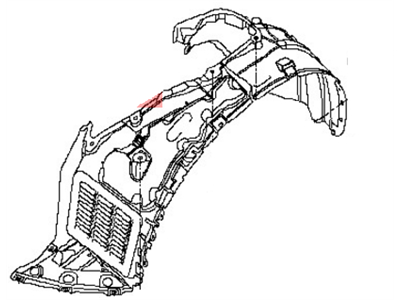 Infiniti JX35 Wheelhouse - 63841-3JA0A