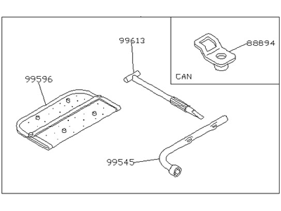 Infiniti 99501-85E00 Tool Set-Standard