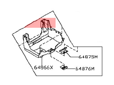 2006 Infiniti QX56 Battery Tray - 64860-7S000