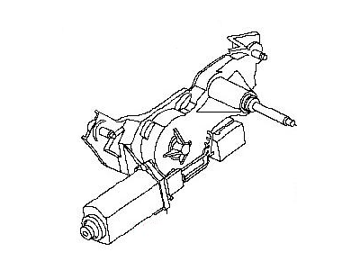 Infiniti 28710-7S000 Motor Assy-Rear Window Wiper