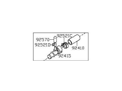 Infiniti 92408-5ZM0A Hose Assembly-Heater