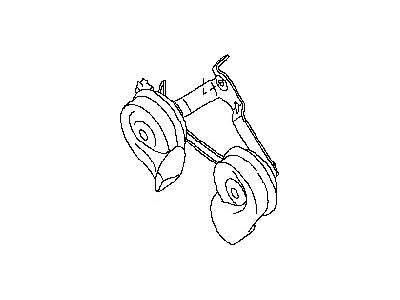 Infiniti 25605-ZR00B Horn Assembly - Electric High