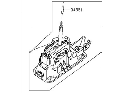 Infiniti 34901-4RA0A Transmission Control Device Assembly