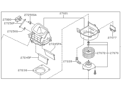 1998 Infiniti I30 Blower Motor - 27200-39U01