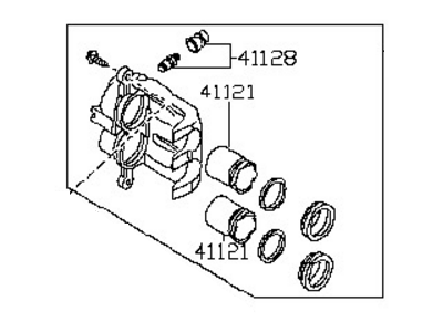 Infiniti QX80 Brake Caliper - 41001-ZC60A
