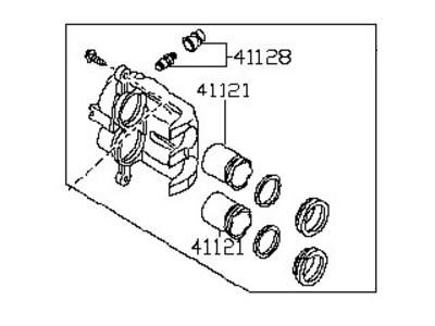 2005 Infiniti QX56 Brake Caliper - 41001-7S000