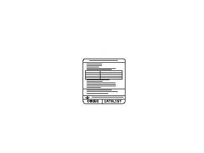 Infiniti 14805-6GY0A Label-Emission Control Information