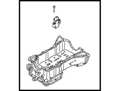 Infiniti 11110-6KA0A Engine Oil Pan (Upper)