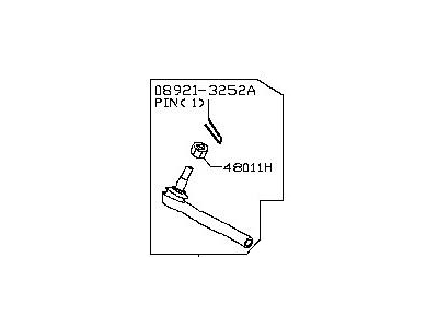 Infiniti D8520-EG00B Socket Kit-Tie Rod,Outer