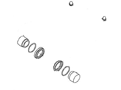 2009 Infiniti EX35 Brake Caliper Repair Kit - D4120-EG50C