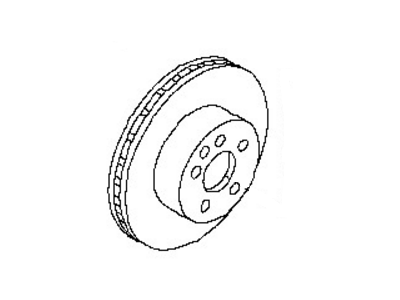 Infiniti 40206-3JA0C Rotor Disc Brake Front