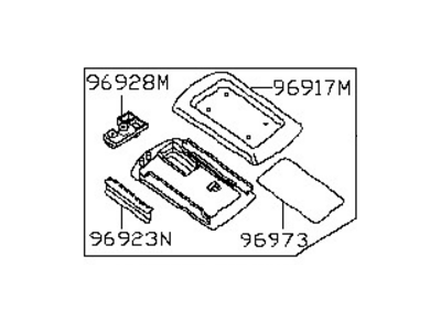 Infiniti 96920-7S000 Console Box Lid