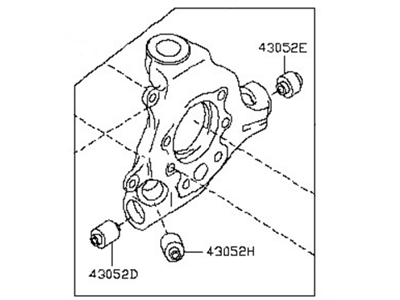 Infiniti QX60 Steering Knuckle - 43018-3JA0A