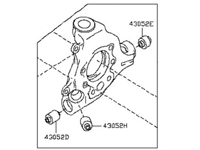 Infiniti JX35 Steering Knuckle - 43018-3JA0A