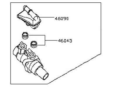 2013 Infiniti JX35 Brake Master Cylinder - 46010-3JA0A