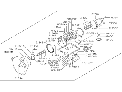 Infiniti 31397-41X89 Gasket & Seal Kit-Auto Transmission