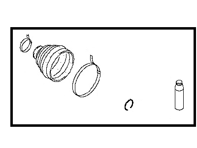 Infiniti C9241-1BP0A Repair Kit-Dust Boot,Outer
